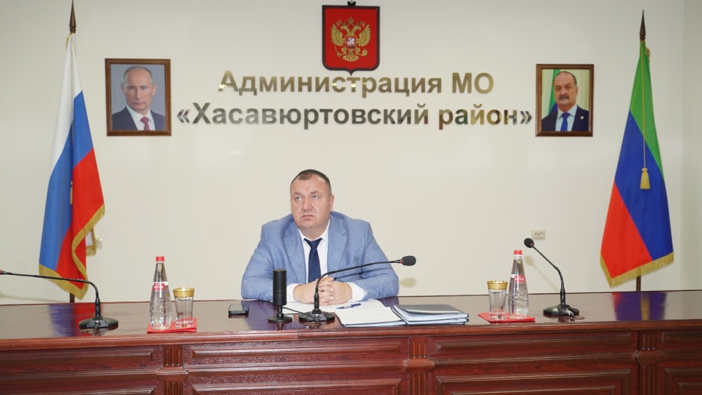 Администрация Хасавюртовского района приняла участие в работе Правительственного совещания в режиме ВКС под руководством Руслана Алиева